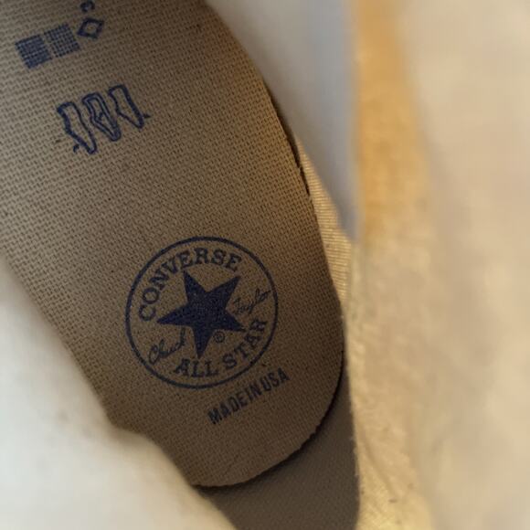 VTG Converse Chuck Taylor All Star Original Hi Top Off White Sneakers 14 USA main image 6